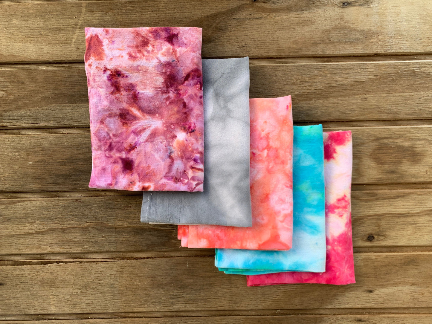 Tie-Dyed Flour Sack Towels