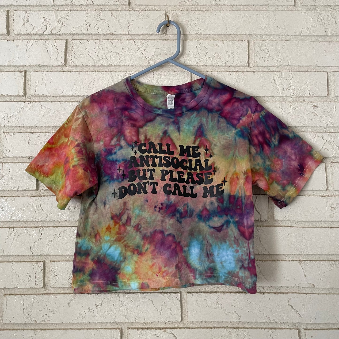 Tie-Dye Graphic Crop Top