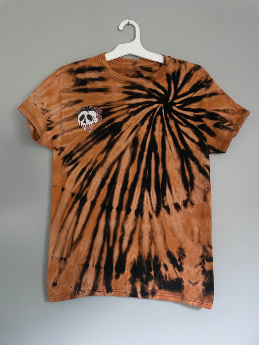 Reverse Tie-Dye “Bite Me” Graphic Tee - Size Adult Medium