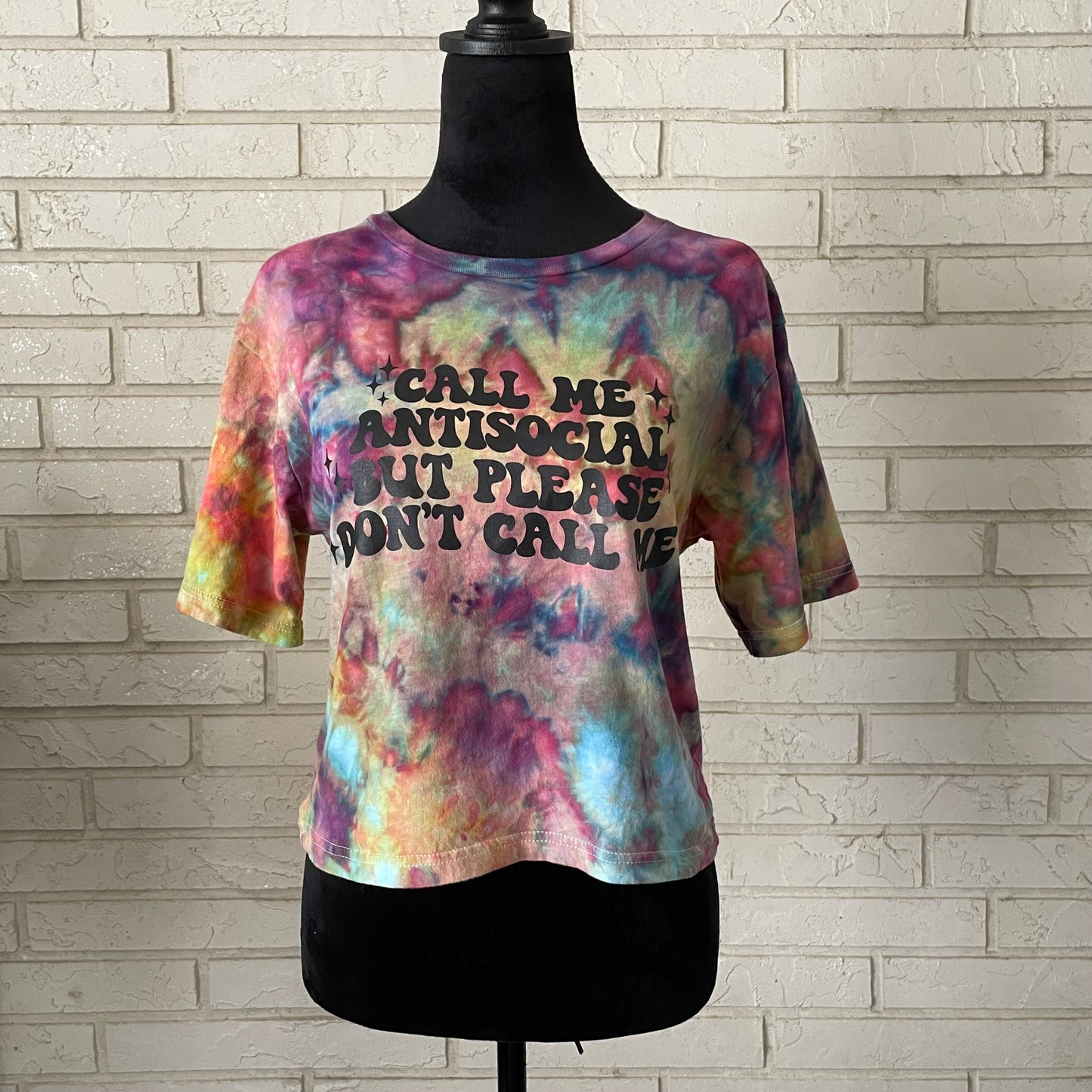 Tie-Dye Graphic Crop Top