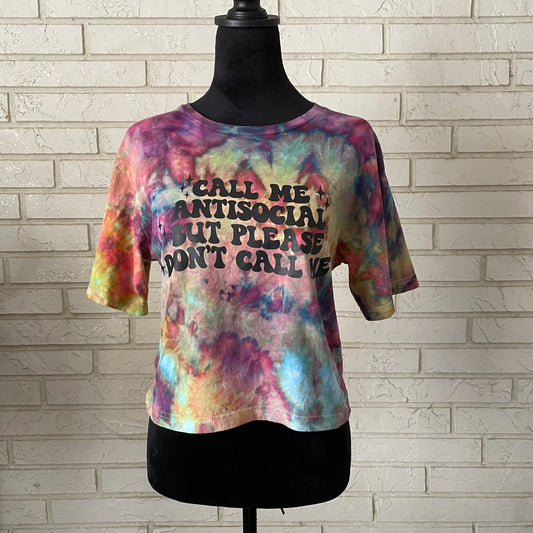 Tie-Dye Graphic Crop Top