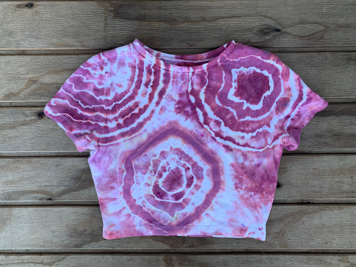 Geode Style Tie-Dye Crop Top