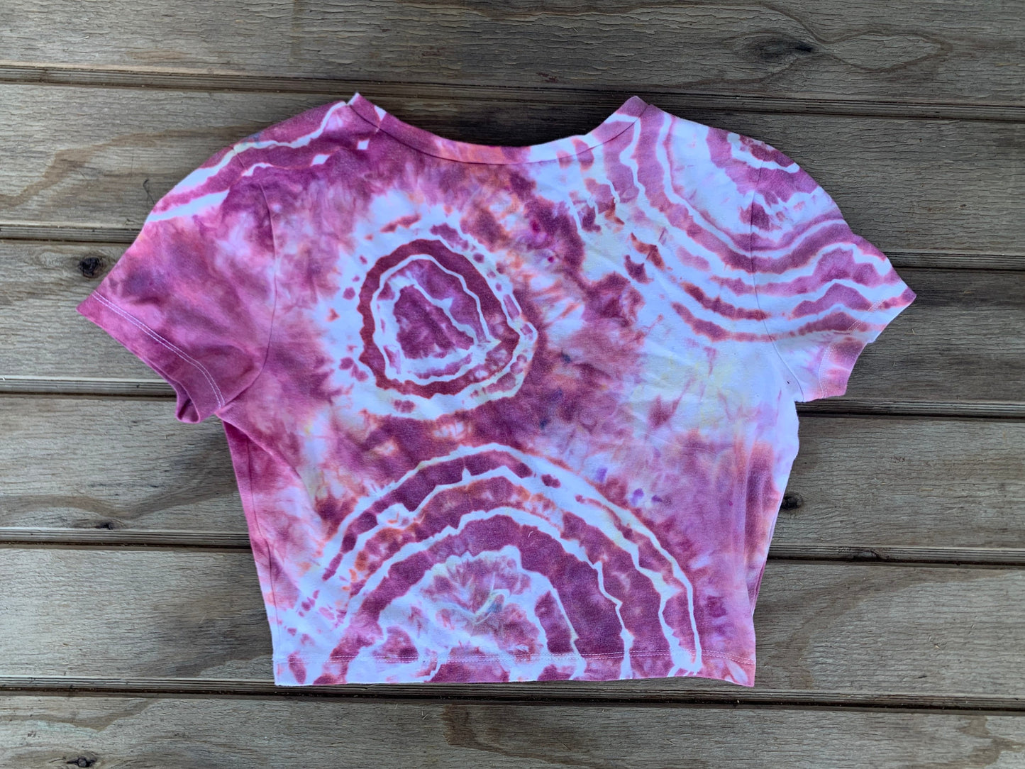 Geode Style Tie-Dye Crop Top