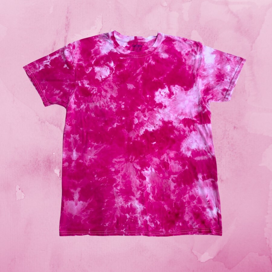 Fuschia Pink Tie-Dye Tee