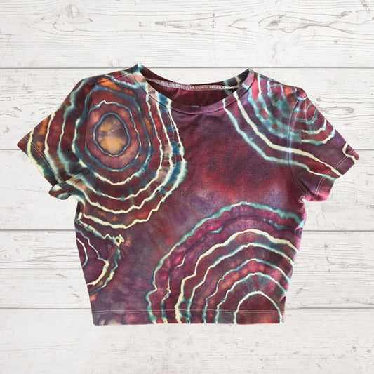 Geode Style Tie-Dye Crop Top