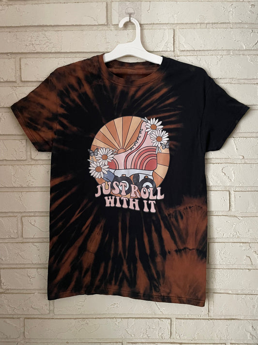 Reverse Tie-Dye Graphic Tee - Adult Size Medium