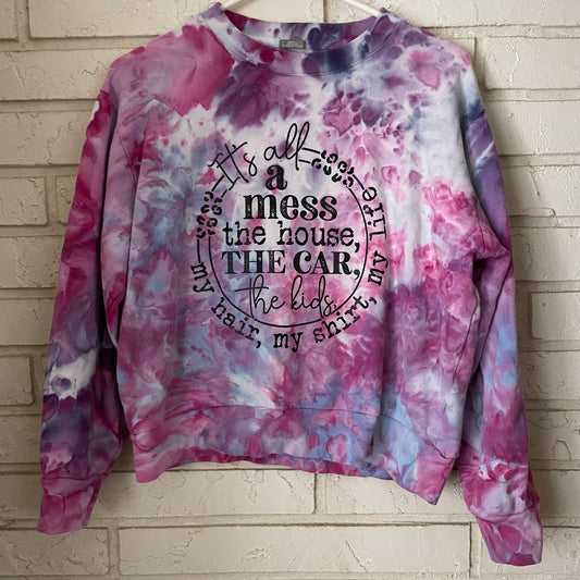 Tie-Dye Graphic Sweater - Size Small