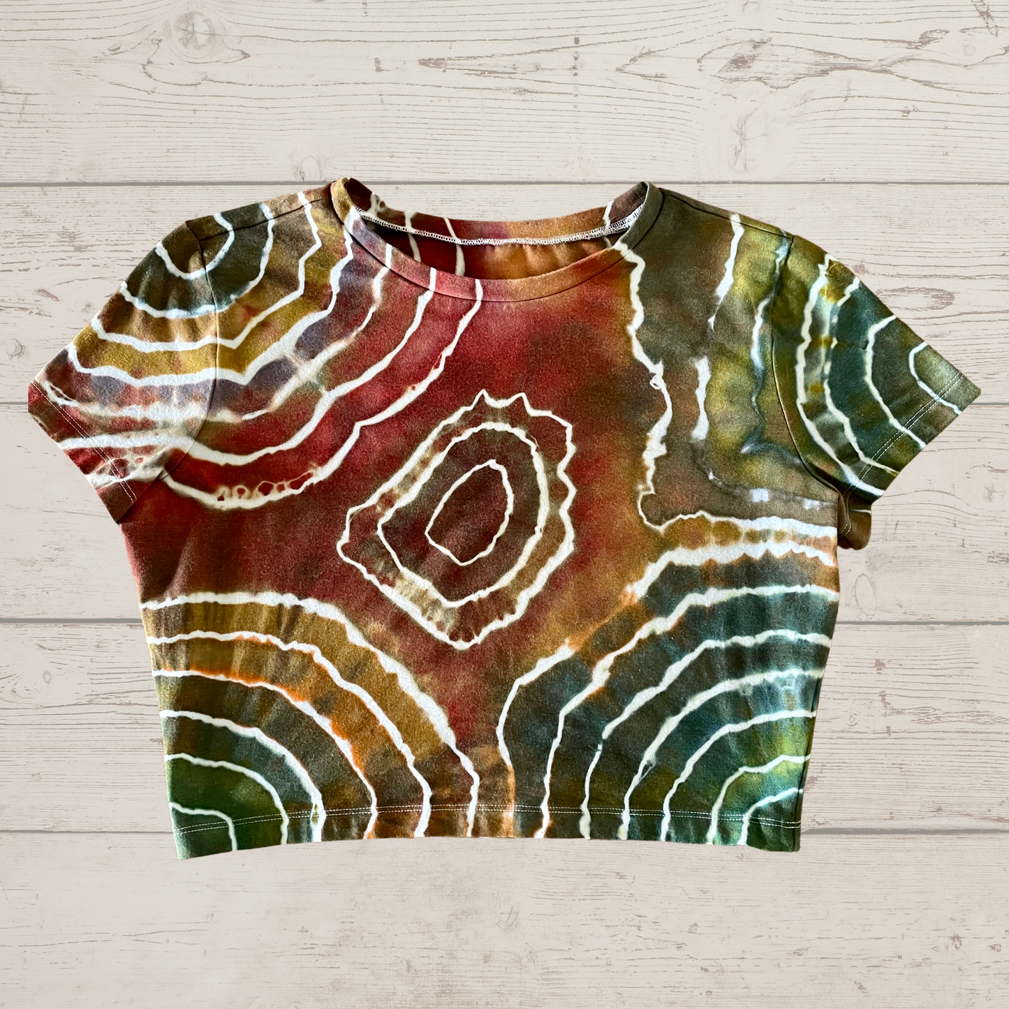 Earthy Geode Crop Top