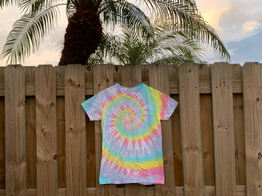 Youth Short Sleeve Rainbow Tie-Dye